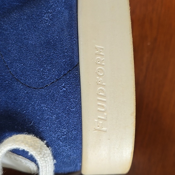 Ecco Women's Street Lite Retro Sneakers Blue Suede size 41 - Picture 5 of 10